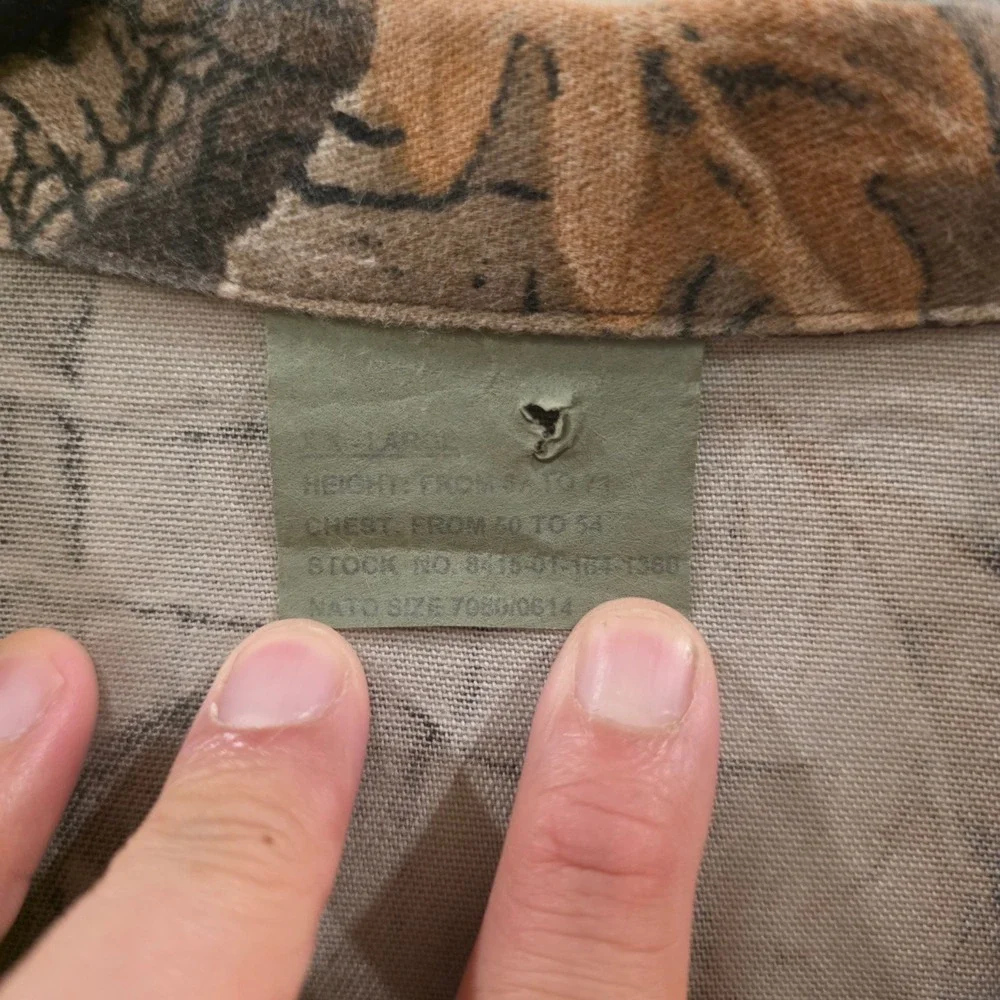 Vintage Trebark by Lynch Superflauge Camo Field Jacket Mens 2XL Camouflage 90s